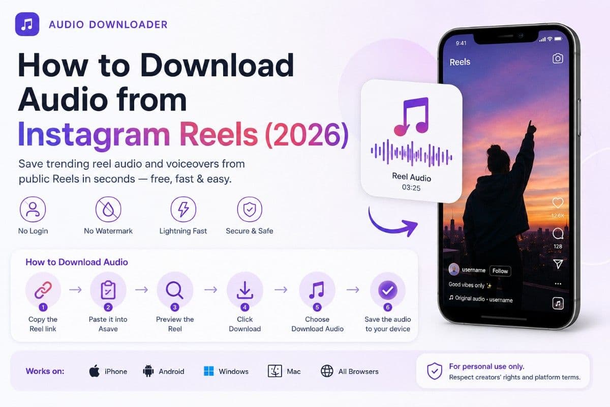 How to download audio from Instagram Reels — free online audio saver