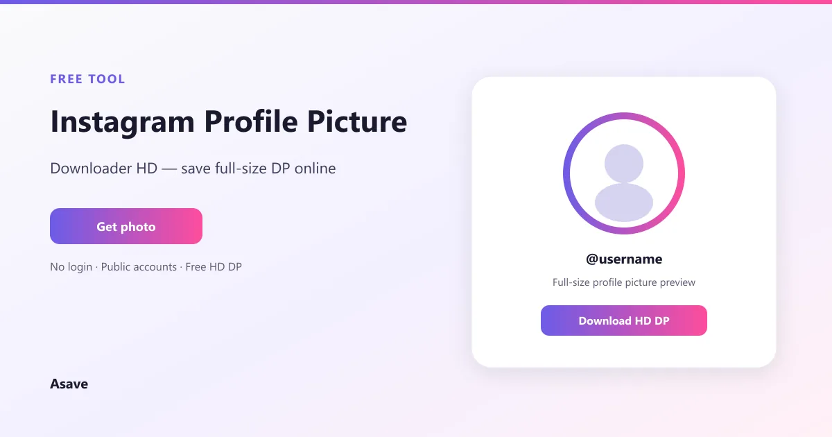 Instagram Profile Picture Downloader HD
